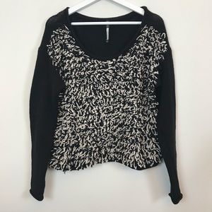 Plenty by Tracy Reese Black and Tan Sweater